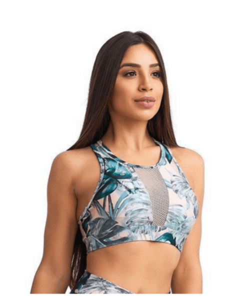 Picture of Caju Brasil Marble Print Fitness Sports Bra Top