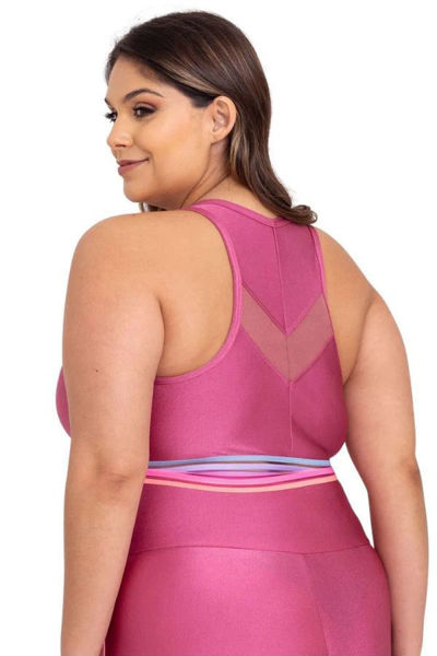 plus size sports bra back