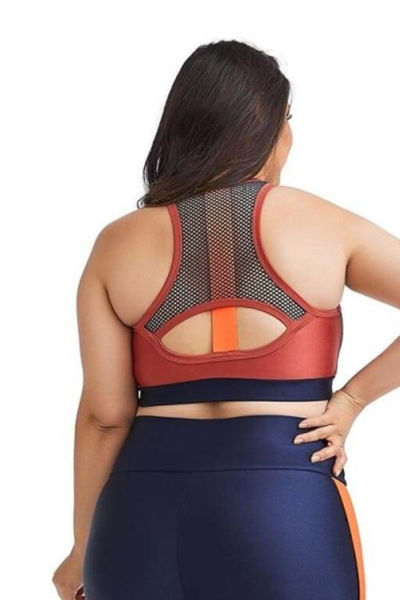 racerback plus size sports bra