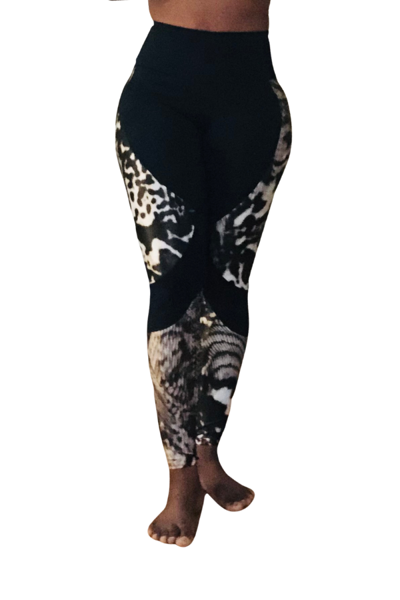 Picture of Trinys Compression Leggings with Animal Print